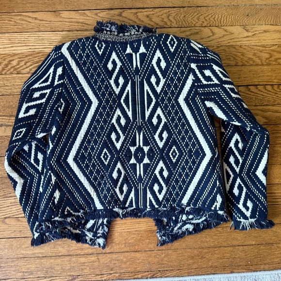 Glamorous Navy and White Blazer - Size XS - Picture 4 of 4